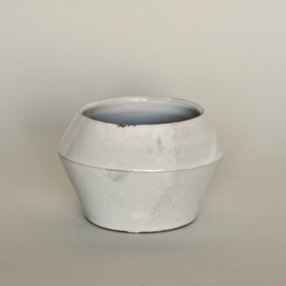 Angular White Vase