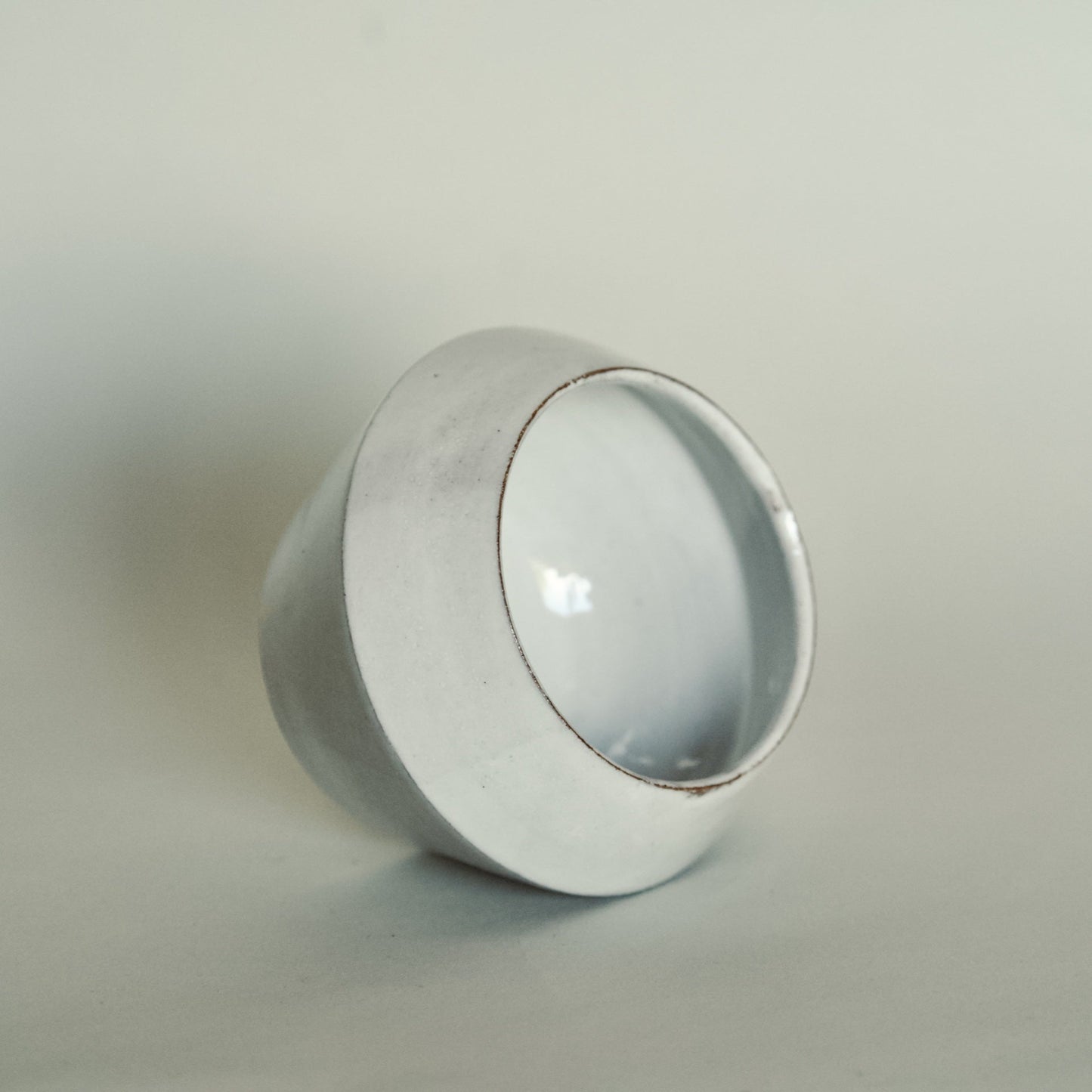 Angular White Vase