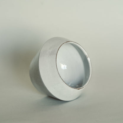 Angular White Vase